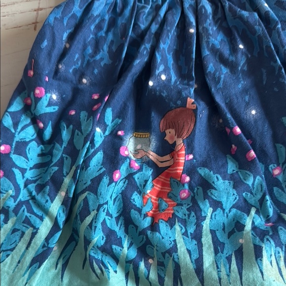 Colorful Kids Dress with‎ Polka Dots and Floral Design - Picture 2 of 5